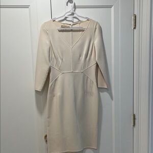 Michael Kors Cream 3/4 Sleeve Dress